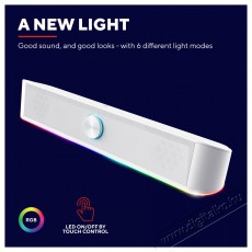 Trust GXT 619W Thorne RGB - feh&eacute;r Iroda &eacute;s sz&aacute;m&iacute;t&aacute;stechnika - PC hangsz&oacute;r&oacute; / hangfal - 520226