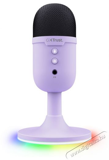 Trust GXT 234P Yunix USB Microphone - lila Fotó-Videó kiegészítők - Mikrofon - Ének és hangszer mikrofon - 526527