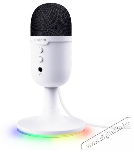 Trust GXT 234W Yunix USB Microphone - fehér Fotó-Videó kiegészítők - Mikrofon - Ének és hangszer mikrofon - 526526