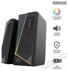 Trust GXT 609 Zoxa RGB Audio-Video / Hifi / Multim&eacute;dia - Hangfal - Hangfalszett - &Aacute;ll&oacute; / front hangfal - 520227