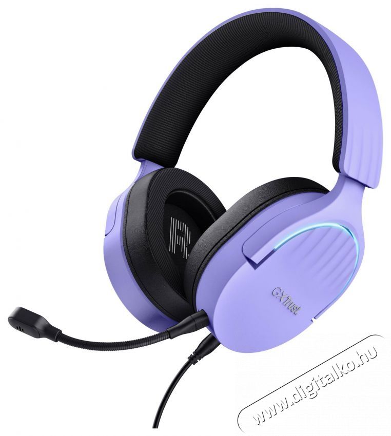 Trust GXT490 Fayzo 7.1 USB Headset Eco Friendly Purple Audio-Video / Hifi / Multim&eacute;dia - F&uuml;l &eacute;s Fejhallgat&oacute;k - Fejhallgat&oacute; mikrofonnal / headset - 530204