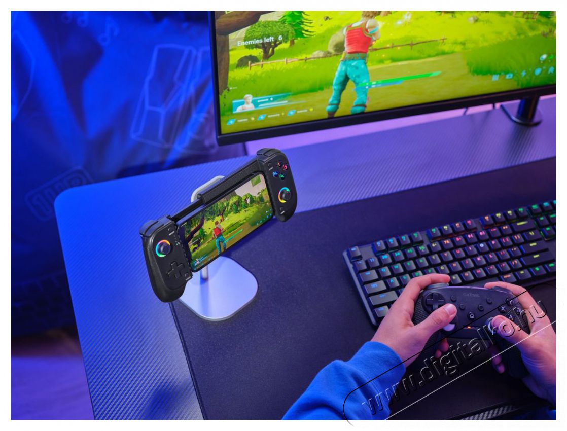 Trust GXT735 MYLOX Bluetooth Mobile Controler Black Iroda &eacute;s sz&aacute;m&iacute;t&aacute;stechnika - J&aacute;t&eacute;k konzol - Kontroller - 529106