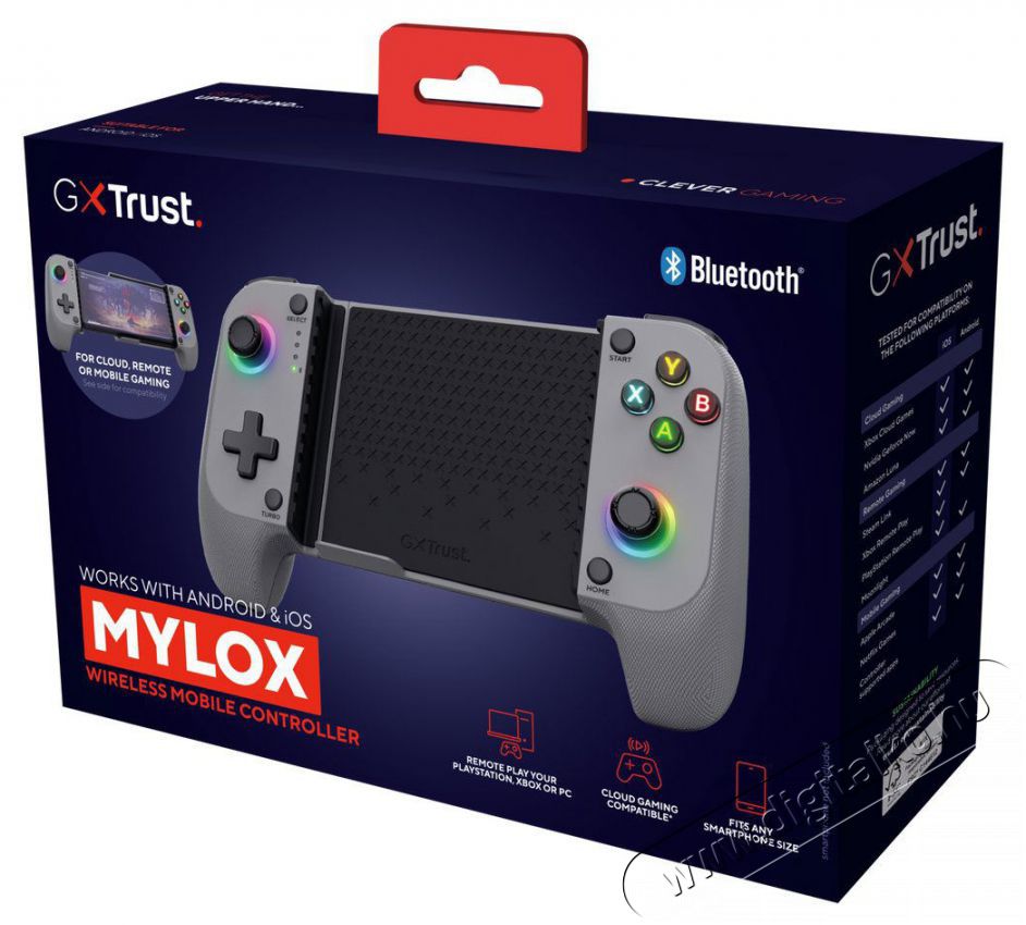 Trust GXT735G MYLOX Bluetooth Mobile Controler Grey Iroda &eacute;s sz&aacute;m&iacute;t&aacute;stechnika - J&aacute;t&eacute;k konzol - Kontroller - 529107