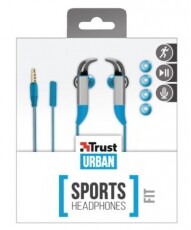 Trust Urban Fit In-ear Sports fülhallgató (20321) - kék Audio-Video / Hifi / Multimédia - Fül és Fejhallgatók - Fülhallgató mikrofonnal / headset - 317012