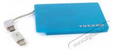 Tucano Ultra Slim Powerbank 1500 mAh - kék Mobil / Kommunikáció / Smart - Powerbank / Külső akkumulátor és töltő - 401356