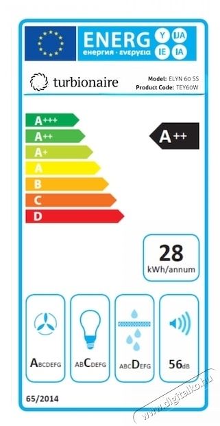 Turbionaire Elyn 60 TEY60W fali p&aacute;raelsz&iacute;v&oacute; Konyhai term&eacute;kek - P&aacute;raelsz&iacute;v&oacute; - Hagyom&aacute;nyos - 533911