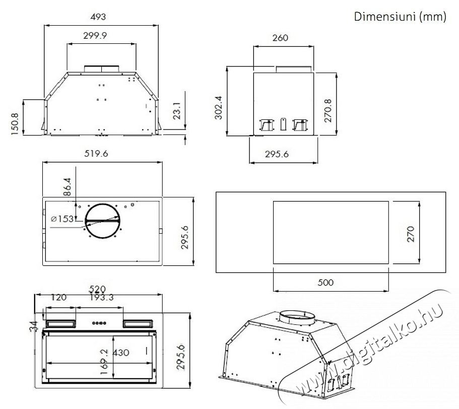 Turbionaire TLN50B Be&eacute;p&iacute;thető p&aacute;raelsz&iacute;v&oacute; Konyhai term&eacute;kek - P&aacute;raelsz&iacute;v&oacute; - Be&eacute;p&iacute;thető / kih&uacute;zhat&oacute; - 533905