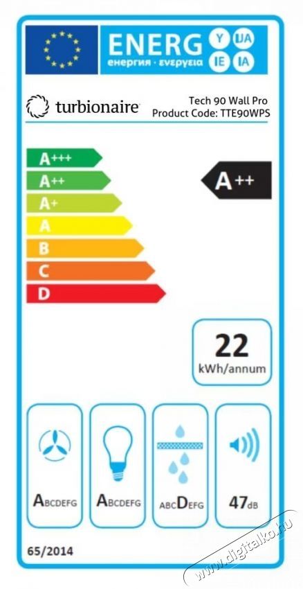 Turbionaire TTE90WPS Be&eacute;p&iacute;thető dekorat&iacute;v p&aacute;raelsz&iacute;v&oacute; Konyhai term&eacute;kek - P&aacute;raelsz&iacute;v&oacute; - Be&eacute;p&iacute;thető / kih&uacute;zhat&oacute; - 533914