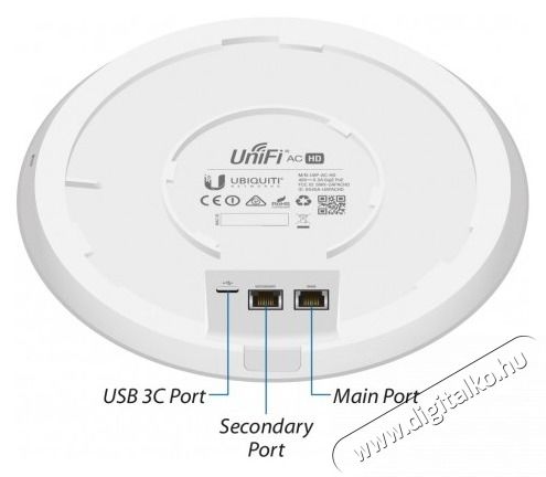 UBIQUITI UniFi 1 pack 802.11ac HD 4x4 MU-MIMO Access Point, PoE t&aacute;pegys&eacute;ggel Iroda &eacute;s sz&aacute;m&iacute;t&aacute;stechnika - H&aacute;l&oacute;zat - H&aacute;l&oacute;zati kieg&eacute;sz&iacute;tő - 410974