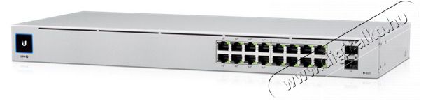 UBIQUITI UniFi USW-16-POE Gen2 16port GbE LAN 8x PoE+ 2xGbE SFP port L2 menedzselhető switch Iroda és számítástechnika - Hálózat - Switch - 445065