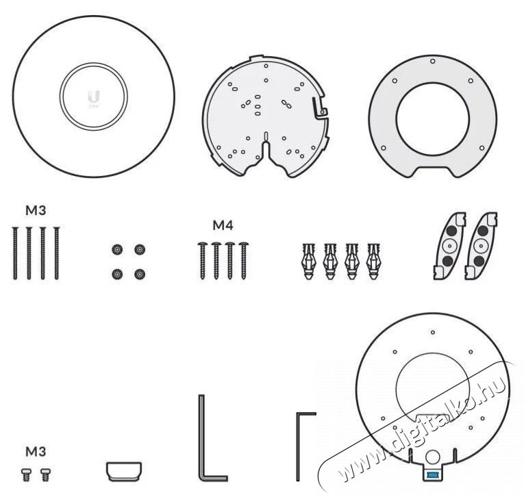 UBIQUITI UniFi AP 6 Pro WiFi Access point Iroda &eacute;s sz&aacute;m&iacute;t&aacute;stechnika - H&aacute;l&oacute;zat - Lefedetts&eacute;gn&ouml;velő / jeltov&aacute;bb&iacute;t&oacute; - 532820