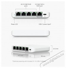 UBIQUITI UniFi Switch Flex Mini 2.5G Iroda &eacute;s sz&aacute;m&iacute;t&aacute;stechnika - H&aacute;l&oacute;zat - Switch - 532822