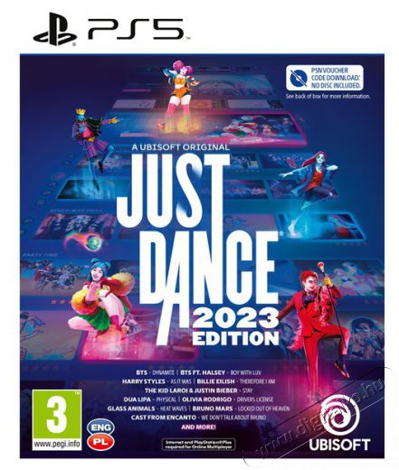 UBISOFT Just Dance 2023 PS5 játékszoftver Iroda és számítástechnika - Játék konzol - Playstation 4 (PS4) játék - 464450