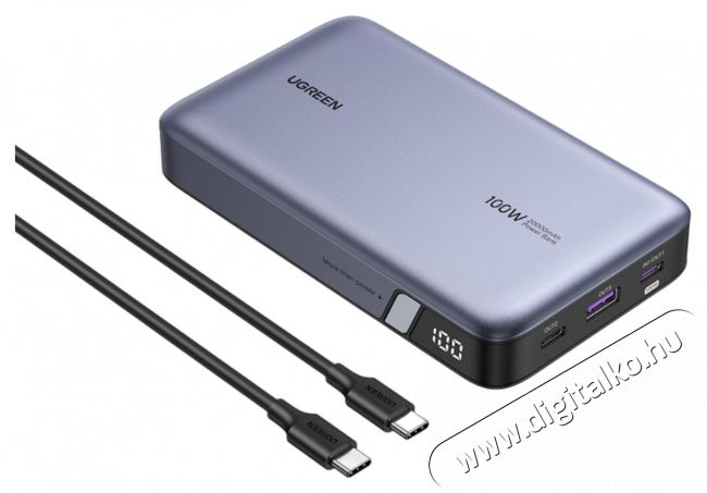 Ugreen PB720 20000mAh szürke powerbank Mobil / Kommunikáció / Smart - Powerbank / Külső akkumulátor és töltő - 506212