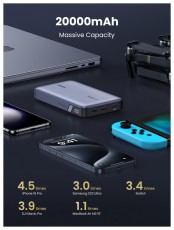 Ugreen PB720 20000mAh szürke powerbank Mobil / Kommunikáció / Smart - Powerbank / Külső akkumulátor és töltő - 506212