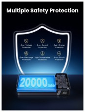 Ugreen PB720 20000mAh szürke powerbank Mobil / Kommunikáció / Smart - Powerbank / Külső akkumulátor és töltő - 506212