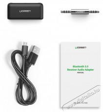 Ugreen Car & Home Bluetooth 5.0 Receiver Audio Adapter Handsfree Black Autóhifi / Autó felszerelés - Autós / autóhifi kiegészítő - Egyéb autós kiegészítő - 529110