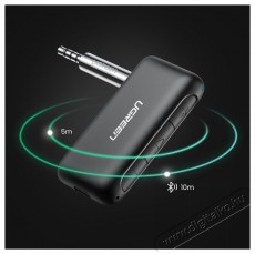 Ugreen Car & Home Bluetooth 5.0 Receiver Audio Adapter Handsfree Black Autóhifi / Autó felszerelés - Autós / autóhifi kiegészítő - Egyéb autós kiegészítő - 529110