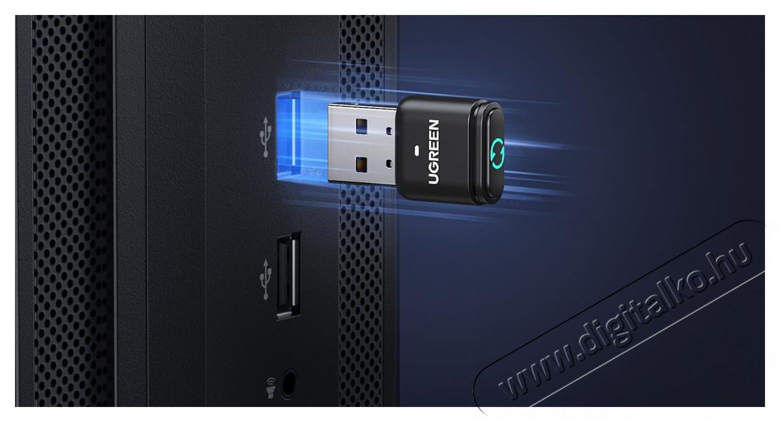 Ugreen USB-A Bluetooth 5.3 Adapter with Mouse Jiggler Function Mem&oacute;ria k&aacute;rtya / Pendrive - Adapter - 529112