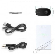Ugreen Car & Home Bluetooth 5.0 Receiver aptX Audio Adapter Handsfree Black Autóhifi / Autó felszerelés - Autós / autóhifi kiegészítő - Egyéb autós kiegészítő - 529109