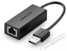 Ugreen USB 2.0 10/100Mbps Ethernet Adapter (Black) H&aacute;ztart&aacute;s / Otthon / K&uuml;lt&eacute;r - Vil&aacute;g&iacute;t&aacute;s / elektromoss&aacute;g - H&aacute;l&oacute;zati eloszt&oacute; / hosszabb&iacute;t&oacute; / adapter - 535829