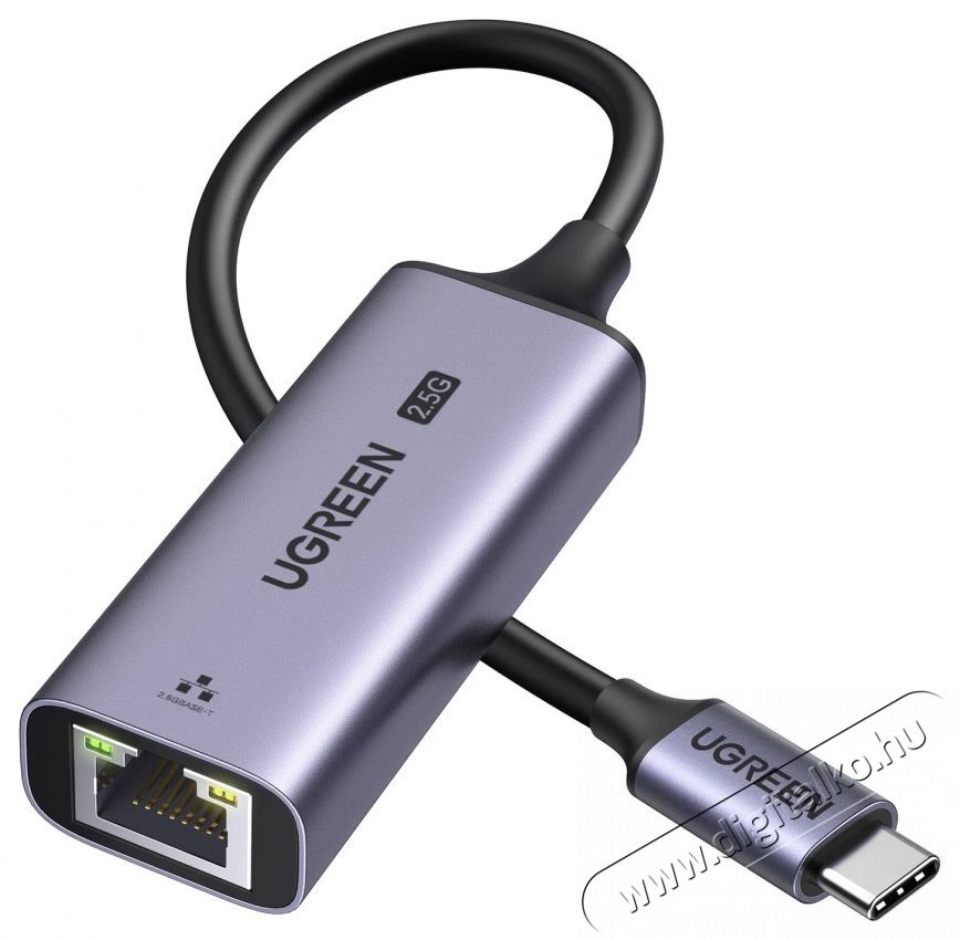 Ugreen USB-C to RJ45 2.5G Ethernet Adapter H&aacute;ztart&aacute;s / Otthon / K&uuml;lt&eacute;r - Vil&aacute;g&iacute;t&aacute;s / elektromoss&aacute;g - H&aacute;l&oacute;zati eloszt&oacute; / hosszabb&iacute;t&oacute; / adapter - 535828