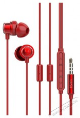 UIISII K8 két mikrofonos piros fülhallgató Audio-Video / Hifi / Multimédia - Fül és Fejhallgatók - Fülhallgató mikrofonnal / headset - 394597