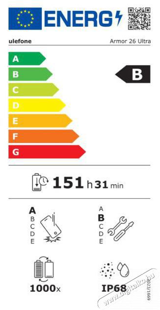 Ulefone Armor 26 Ultra Walkie Talkie Version Black Mobil / Kommunik&aacute;ci&oacute; / Smart - Okostelefon - Android - 520245
