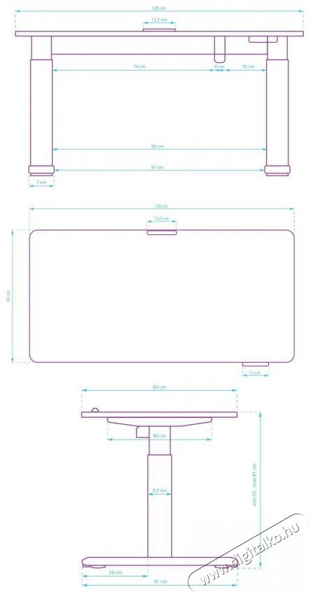 ULTRADESK Pulsar, feh&eacute;r Iroda &eacute;s sz&aacute;m&iacute;t&aacute;stechnika - Egy&eacute;b sz&aacute;m&iacute;t&aacute;stechnikai term&eacute;k - 518472