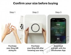 Ultrahuman Ring Air Matt Grey, 5 Mobil / Kommunikáció / Smart - Okos eszköz - Egyéb okos eszköz - 528248