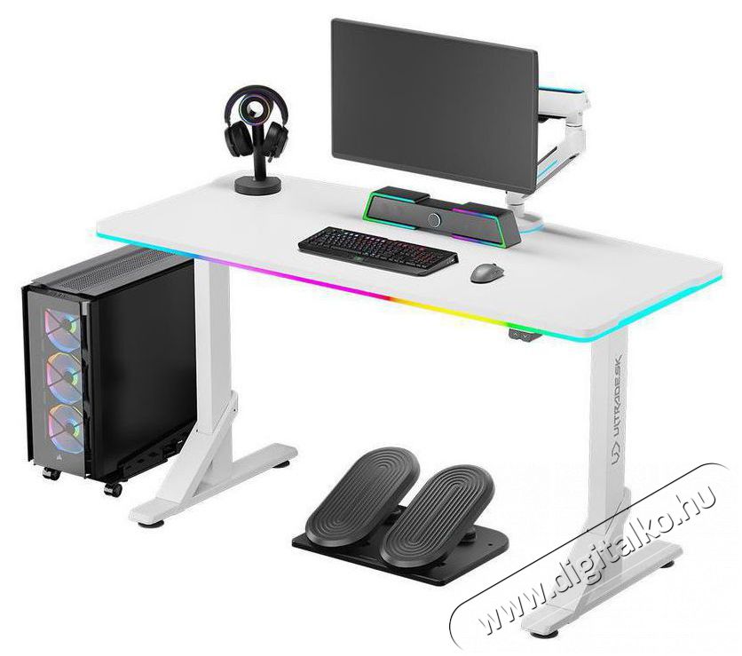 ULTRADESK Iron - feh&eacute;r Iroda &eacute;s sz&aacute;m&iacute;t&aacute;stechnika - Egy&eacute;b sz&aacute;m&iacute;t&aacute;stechnikai term&eacute;k - 530802