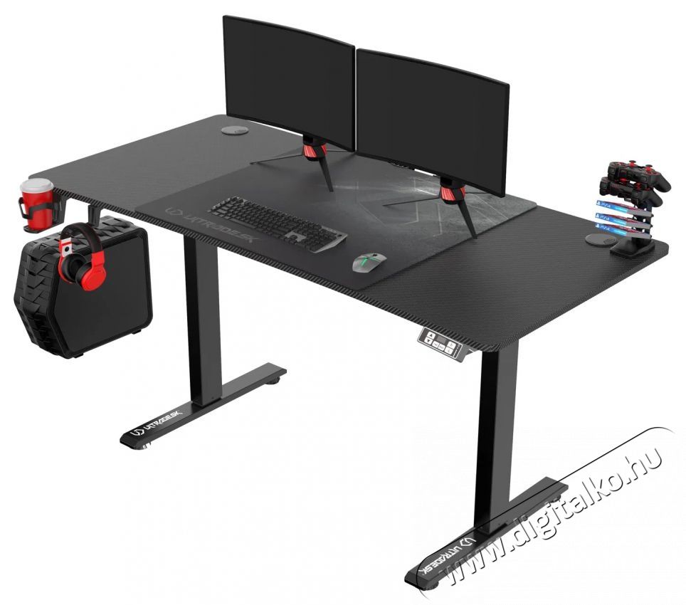 ULTRADESK Level V2 - fekete Iroda &eacute;s sz&aacute;m&iacute;t&aacute;stechnika - Egy&eacute;b sz&aacute;m&iacute;t&aacute;stechnikai term&eacute;k - 530763