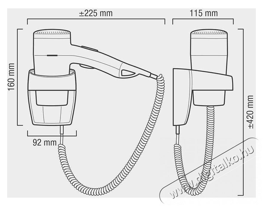 Valera 554.01/038B Executive 1200 Sz&eacute;ps&eacute;g&aacute;pol&aacute;s / Eg&eacute;szs&eacute;g - Haj&aacute;pol&aacute;s - Hajsz&aacute;r&iacute;t&oacute; - 510716