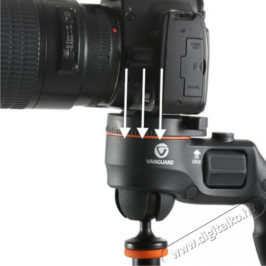Vanguard ESPOD CX 233AGH Aluminium tripod pisztolyfejjel Fotó-Videó kiegészítők - Állvány - Tripod állvány - 279036
