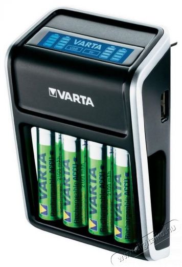 Varta LCD Plug töltő 4x2100mAh R2U AA Akkuk és töltők - Elem méretű akku és töltő - Töltő - 336650