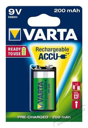 Varta Power Accu 1x9V 200 mAh R2U Akkuk és töltők - Elem méretű akku és töltő - Akku - 336681