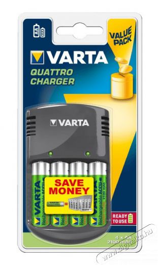 Varta Quattro Töltő + 4x2100mAh akku Akkuk és töltők - Elem méretű akku és töltő - Szettben - 336688