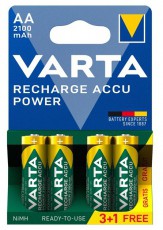 Varta 56706101494 AA 2100mAh NiMh akku 3+1 db/bliszter elem Akkuk és töltők - Elem - 388035