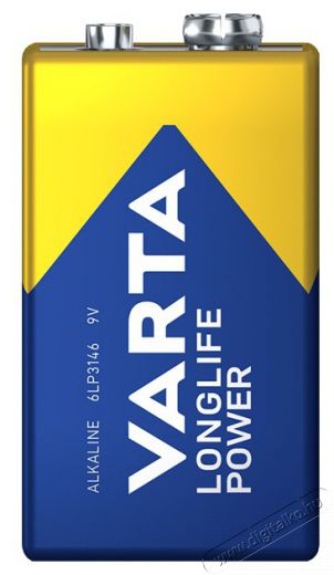 Varta 4922121411 Longlife Power 9V (6RL61) alkáli elem 1db/bliszter Akkuk és töltők - Elem - 388265