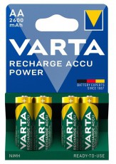 Varta 5716101404 Ready2Use AA (HR6) 2600mAh akku 4db/bliszter Akkuk &eacute;s t&ouml;ltők - Elem - 388225