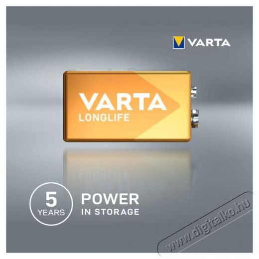 Varta 4122101411 Longlife alkáli 9V elem 1db/bliszter Akkuk és töltők - Elem - 388280