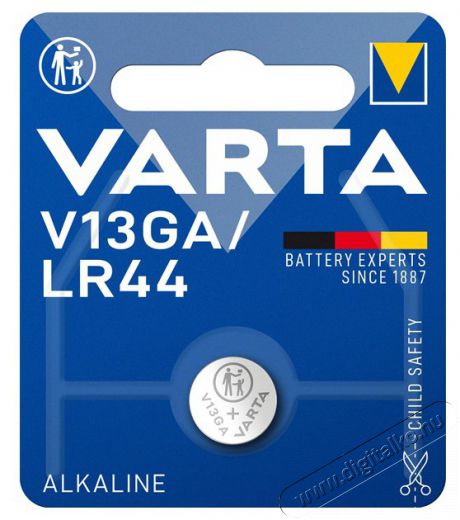 Varta 4276112401 Professional V13GA (LR44) fotó- és kalkulátorelem 1db/bliszter Akkuk és töltők - Elem - 410780