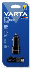 Varta 57931101401 4,8A univerzális autós töltő Micro USB kábellel Mobil / Kommunikáció / Smart - Mobiltelefon kiegészítő / tok - Hálózati-, autós töltő - 410243