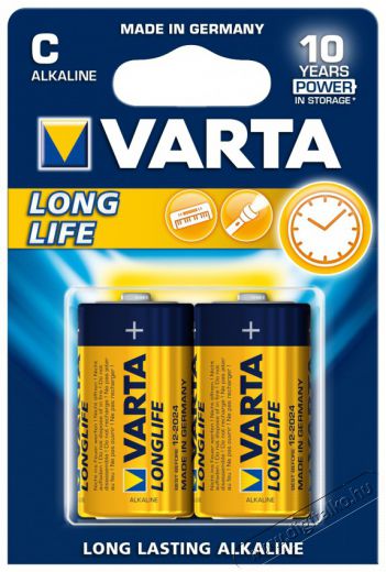 Varta 4114101412 Longlife Baby C (LR14) alkáli elem 2db/bliszter Akkuk és töltők - Elem - 418813