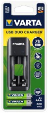 Varta 57651201421 Value USB Duo töltő + 2db AAA 800 mAh akkumulátor Akkuk és töltők - Elem méretű akku és töltő - Töltő - 436730
