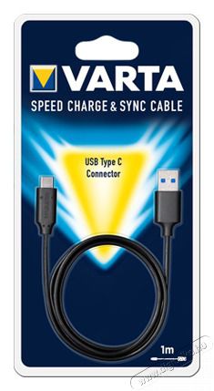 Varta 57944101401 1m USB - Type C fekete adat- és töltőkábel Iroda és számítástechnika - Számítógép tartozék - USB kábel - 455562