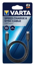 Varta 57947101401 1m Type C - Type C fekete adat- és töltőkábel Iroda és számítástechnika - Számítógép tartozék - USB kábel - 455563