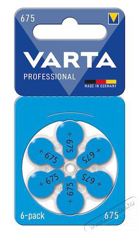 Varta 24600101416 675 hallókészülék elem 6db/bliszter Akkuk és töltők - Elem - 479996