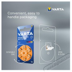 Varta 24606101416 13 hallókészülék elem 6db/bliszter Akkuk és töltők - Elem - 479995