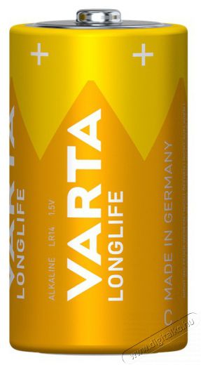 Varta 4114101422 Longlife bébi C (LR14) elem 2db/csomag (műanyagmentes csomagolás) Akkuk és töltők - Elem - 507032